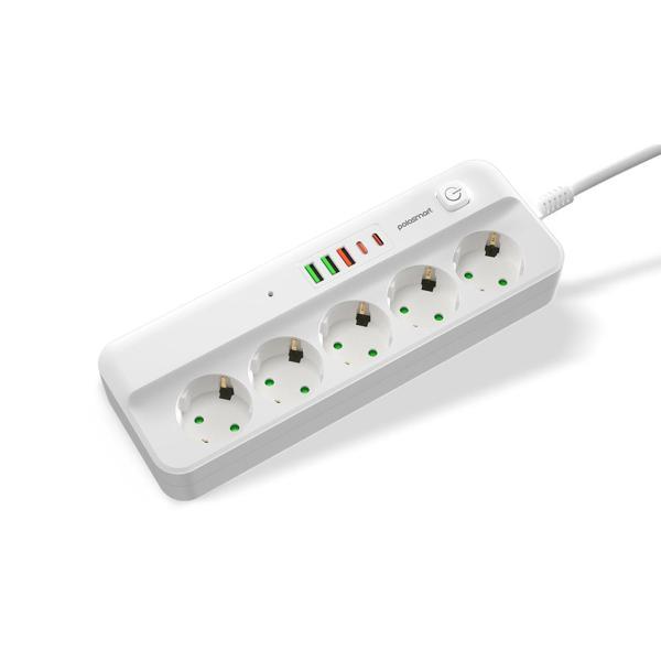 Polosmart MP21 Akım Korumalı Uzatma Kablosu Priz 2 Metre Beyaz - Image 1
