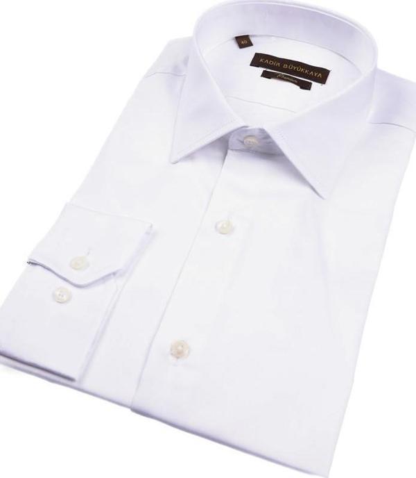 %100 Pamuk Slim Fit Klasik Yaka Erkek Gömlek-KAV4200S - Image 1