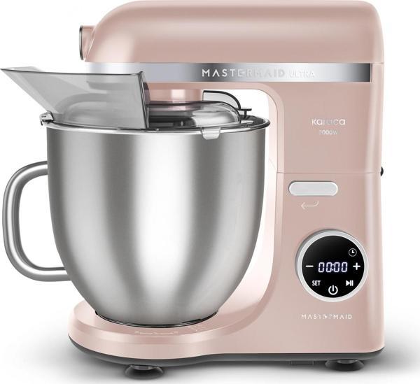 Karaca Mastermaid Chef Ultra D2000W Dijital Ekranlı Hamur Yoğurma Makinesi Pearly Pink 7L - Image 1