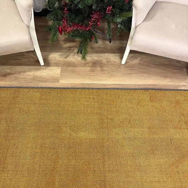 Hoom Rugs Kilim Gold Kaymaz Tabanlı Yıkanabilir Düz Renk Kilim - Image 1