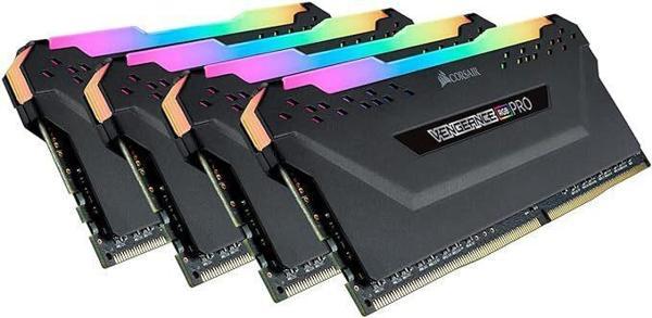 Corsair Vengeance RGB Pro 32 GB (4x8) 3200 MHz DDR4 CL16 CMW32GX4M4E3200C16 Ram - Image 1
