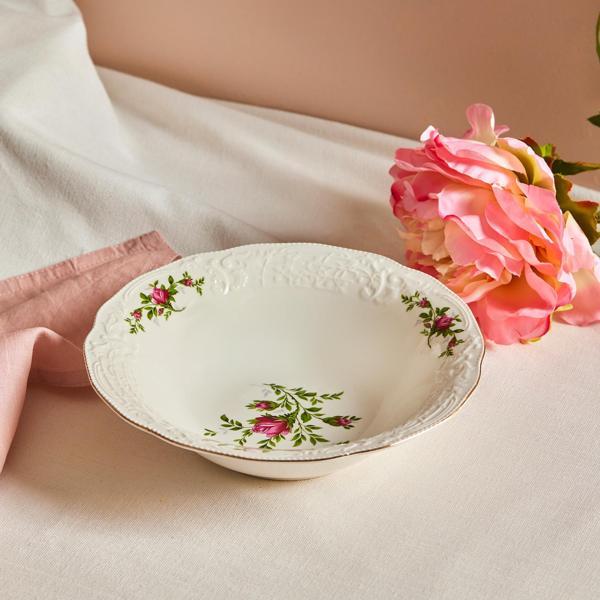 Karaca Vintage Rose Salata Kasesi 23 cm - Image 1