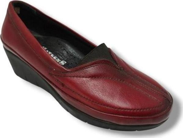 Maxsens 3113-20 Hakiki Deri Dolgu Topuk Kadın Ayakkabı - Image 1