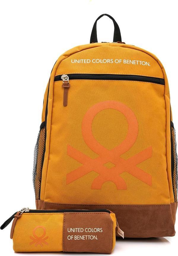 United Colors Of Benetton Unisex Genç Lise Üniversite 2'li Okul Seti Okul Çantası ve Kalemlik Seti 1306061 - Image 1