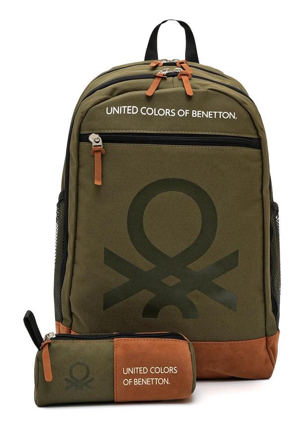 United Colors Of Benetton Unisex Genç Lise Üniversite 2'li Okul Seti Okul Çantası ve Kalemlik Seti 1306263 - Image 1