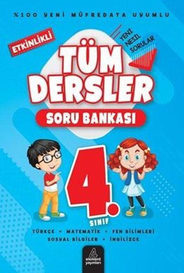 4.Sınıf Tüm Dersler Soru Bankası - Etkinlikli - 4 Element Yayınları - Image 1