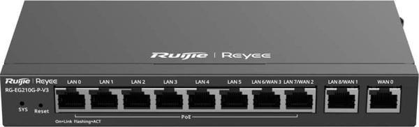 Ruijie Reyee RG-EG210G-P-V3 10 Portlu Web Yönetilebilir 500 Mbps 8 PoE Port Gateway Router  - Image 1