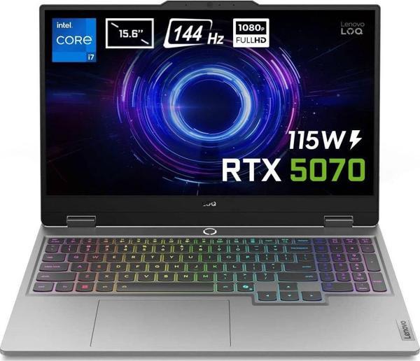 Lenovo Loq 15Irx10 İ7-13650Hx 24Gb Ddr5 1Tb Ssd Rtx5070 8Gb Fhd 144Hz Ips Fdos Laptop 83Je00Ewtr - Image 1