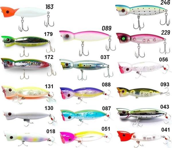 Fujin La-Nina Maket Balık Su Üstü Popper 018 Pearl Rainbow Glow - Image 1