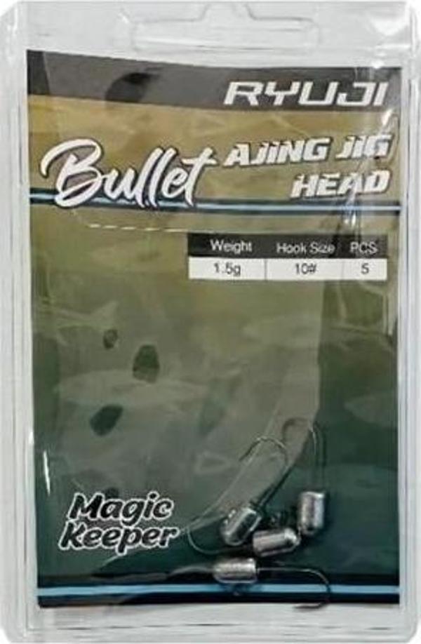Ryuji Bullet Ajing Jighead 5 Adet 10 No 1.3 Gr - Image 1