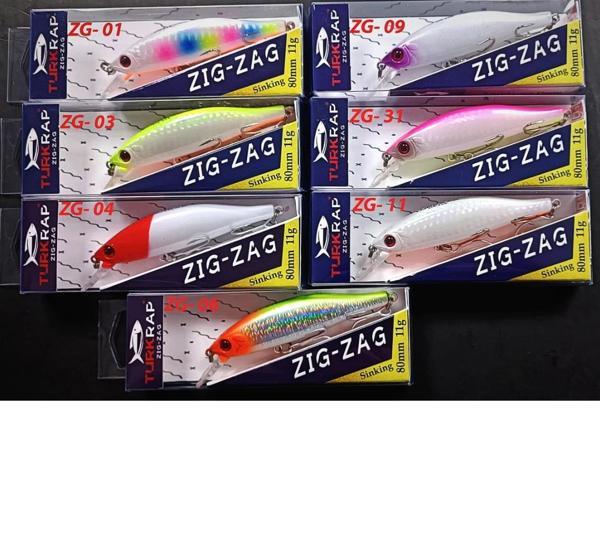 SAFİR TURKRAP ZİG- ZAG 80S 11gr ATS Sistem Sinking Yapay Yem ZG-04 - Image 1