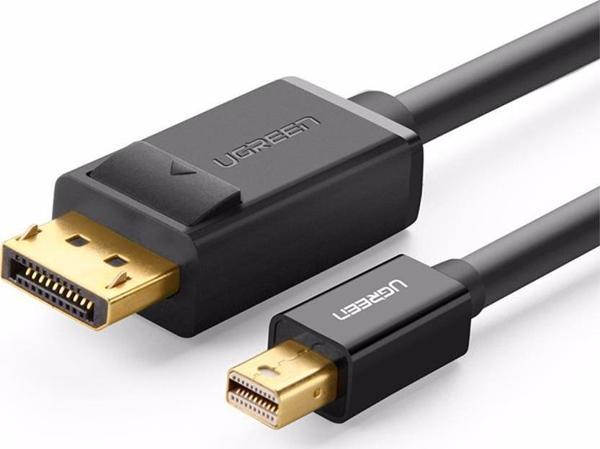 Ugreen 4K Mini DisplayPort to DisplayPort Dönüştürücü Kablo 1.5 Metre Siyah - Image 1