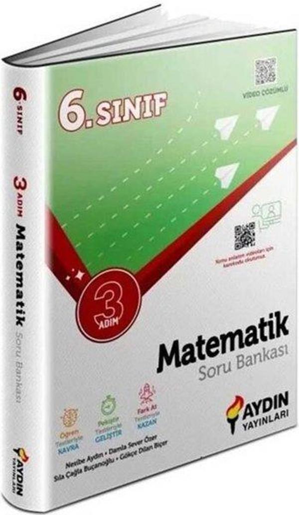 6. Sınıf Matematik Üç Adım Soru Bankası - Aydın Yayınları - Image 1