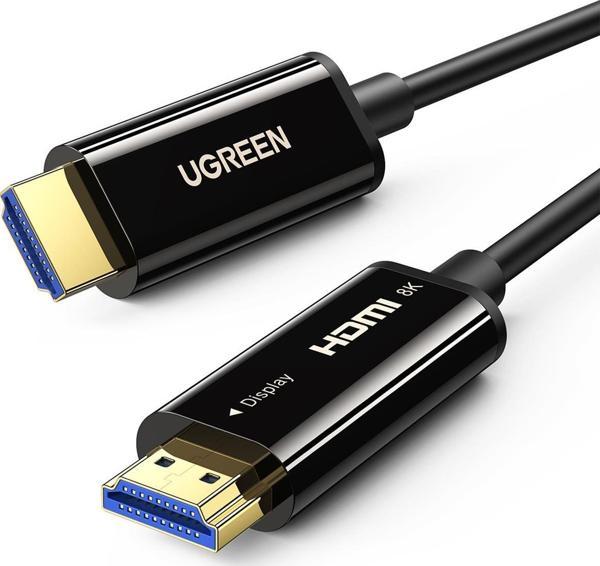 Ugreen 8K 60Hz 4K 120Hz HDMI 2.1 Fiber Optik Görüntü Aktarma Kablosu 10 Metre - Image 1