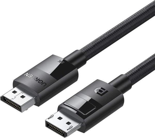 Ugreen 8K 60Hz Displayport to Displayport 1.4 Örgülü Kablo 2 Metre - Image 1