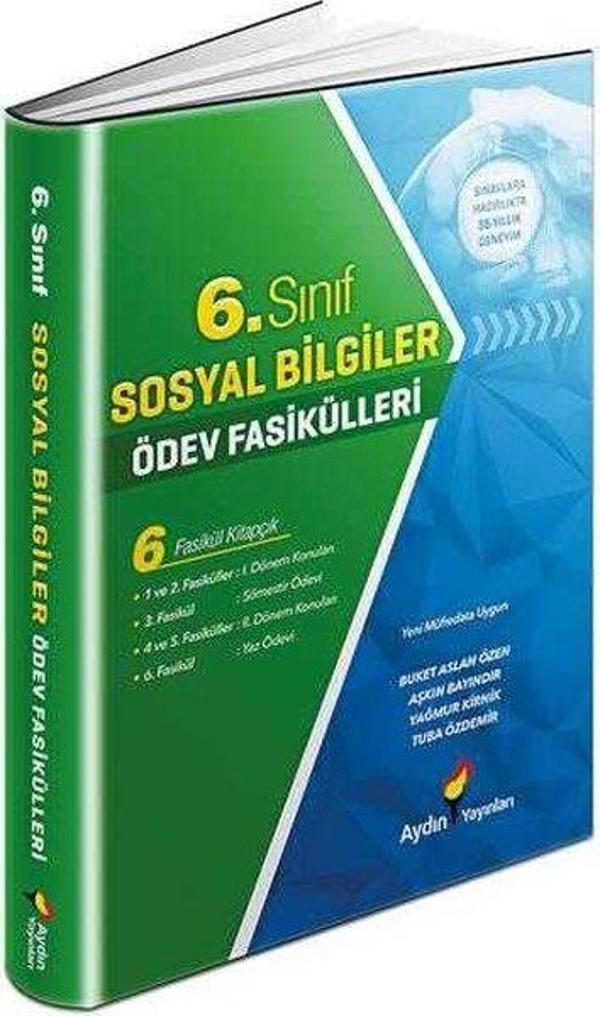 6. Sınıf Sosyal Bilgiler Ödev Fasikülleri - Aydın Yayınları - Image 1