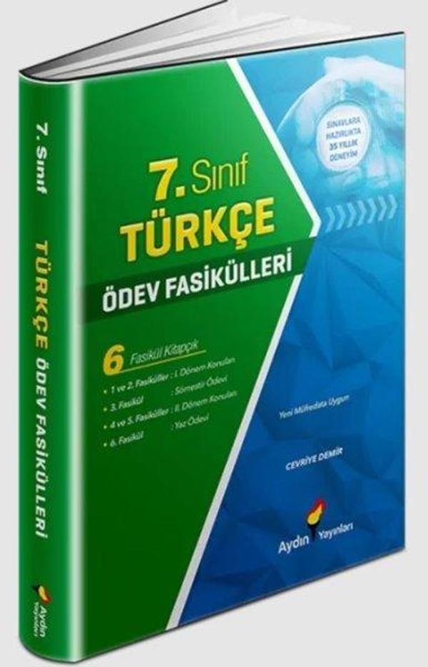 7. Sınıf Türkçe Ödev Fasikülleri - Aydın Yayınları - Image 1