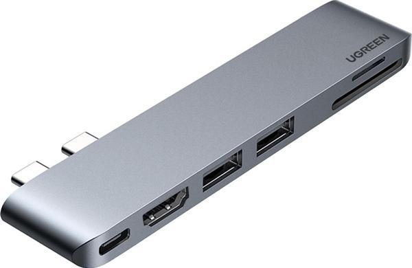 Ugreen Macbook Pro Air İçin Thunderbolt 3 Type-C HDMI USB 3.0 TF SD Kart Okuyucu Hub Adaptör - Image 1