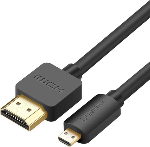 Ugreen Micro HDMI to HDMI Görüntü Aktarım Kablosu 1 Metre - Image 1