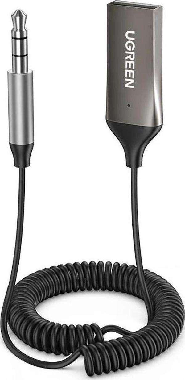 Ugreen Mikrofonlu 3.5mm Aux Bluetooth 5.0  Alıcı Adaptör Araç Kiti - Image 1