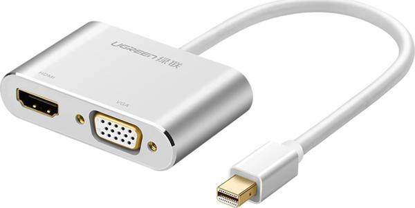 Ugreen Mini DisplayPort to VGA 4K HDMI Dönüştürücü Adaptör Gümüş - Image 1