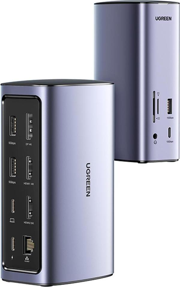 Ugreen Type-C 12 Çıkışlı 8K HDMI USB C Gen 3.1 Gigabit RJ45 Çalışma İstasyonu - Image 1