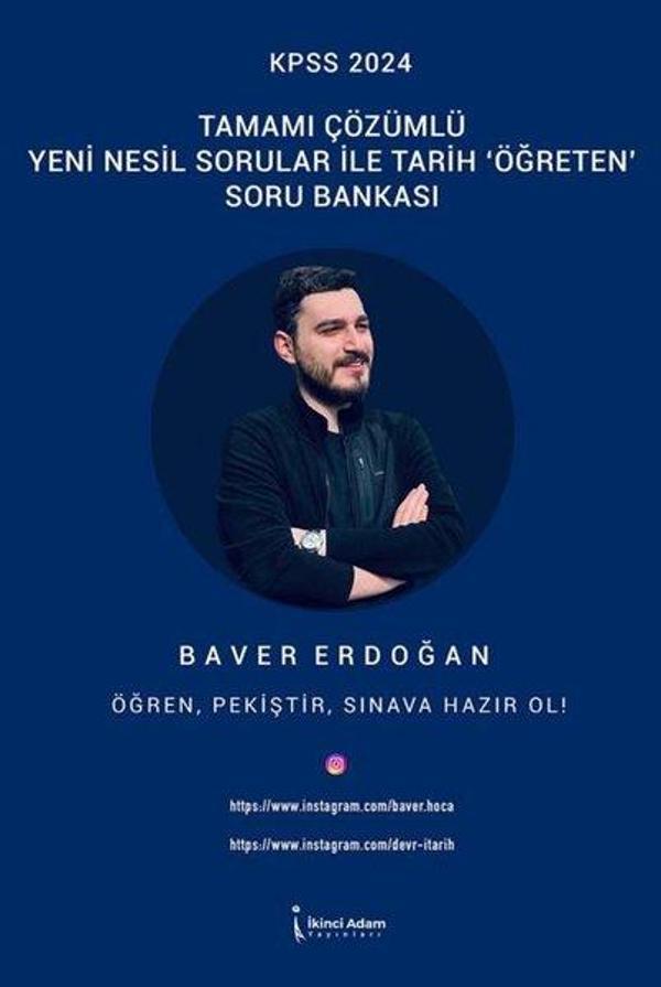 Kpss 2024 Tamamı Çözümlü Yeni Nesil Sorular İle Tarih Öğreten Soru Bankası - İkinci Adam Yayınları - Image 1