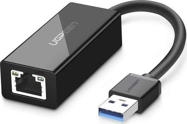 Ugreen USB 3.0 PC Mac Konsol Tv Box Ethernet Adaptörü Siyah - Image 1