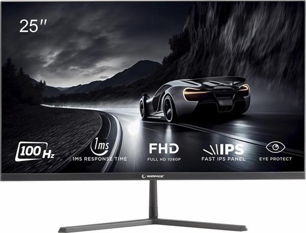 Rampage RM25R100 24.5" 100Hz 1Ms VGA+HDMI FullHD IPS Vesa Monitör - Image 1