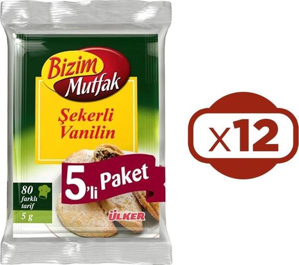 Bizim Mutfak Şekerli Vanilin 5 li x 12 Adet - Image 1