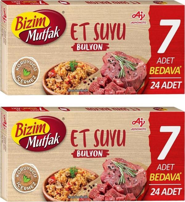 Bizim Mutfak Bulyon Et Suyu 24'lü 240 gr x 2 Adet - Image 1