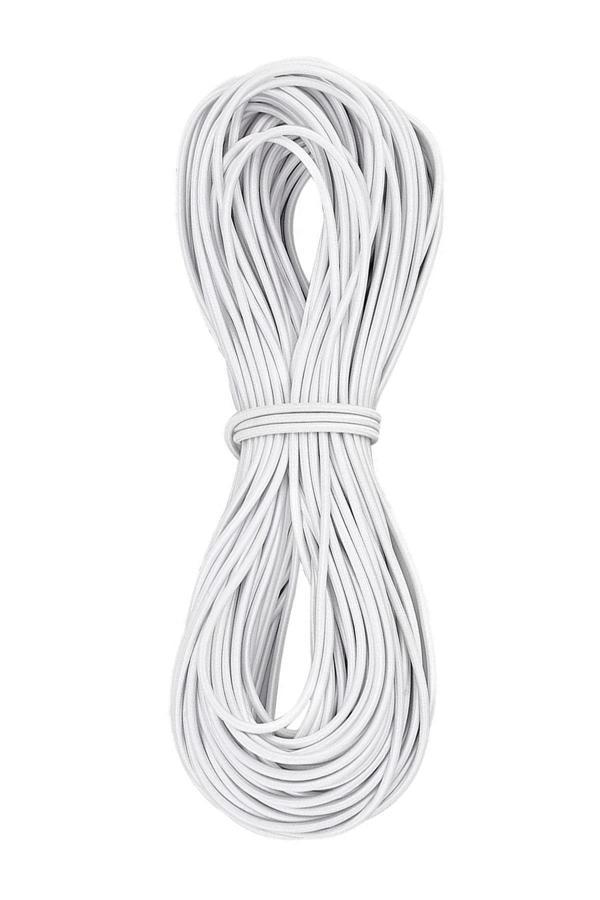 Beyaz 5 Metre 2 mm Yuvarlak Lastik - Image 1