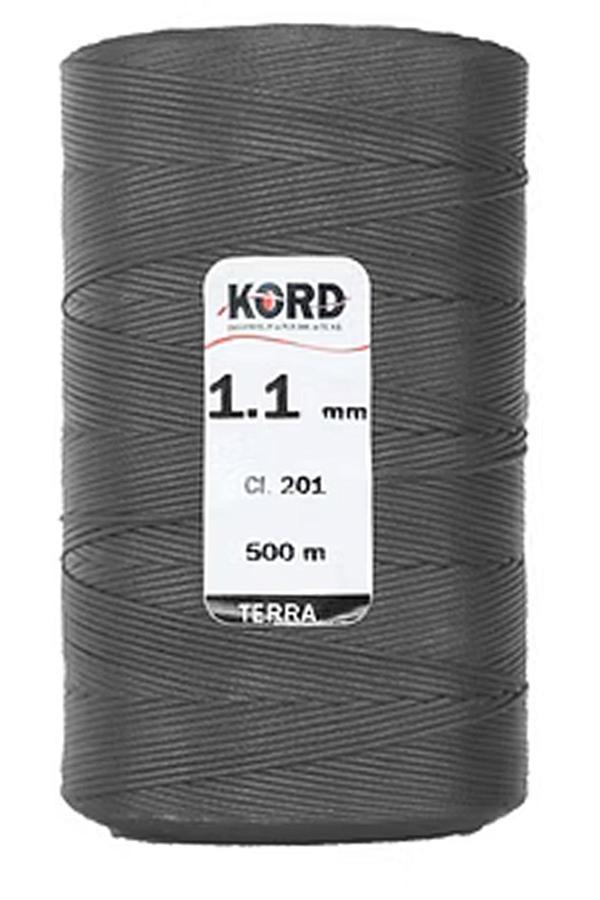 Kord Gri Rengi 1.1 mm 500 m Mumlu El Saracı ve Dikiş İpi - Image 1
