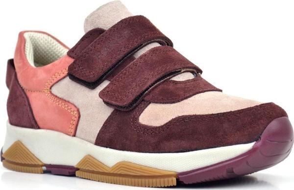Rakerplus Hakiki Deri Pudra Bordo Çocuk Sneakers Spor Ayakkabı - Image 1