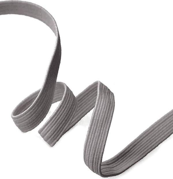Koyu Gri 20 mm 5 mt Dayanıklı Sert Yassı Elastik Şerit Lastik - Image 1