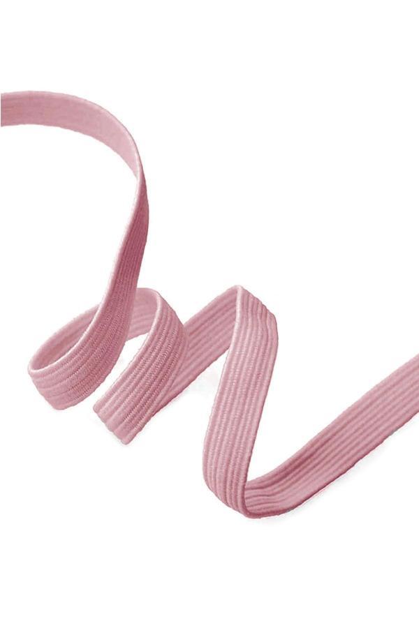 Pembe 20 mm 5 mt Dayanıklı Sert Yassı Elastik Şerit Lastik - Image 1