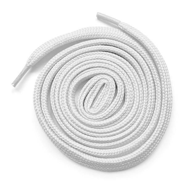 Beyaz 1 cm Kalınlığında 1 Çift Yassı Spor Ayakkabı Bağcığı - Image 1