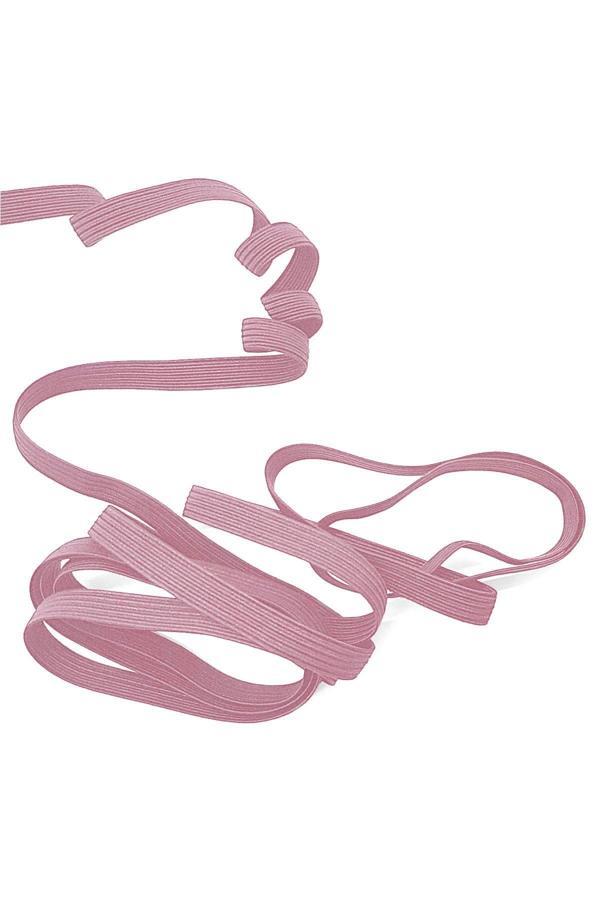 Pembe 6 mm 5 mt Dayanıklı Sert Yassı Elastik Şerit Lastik - Image 1