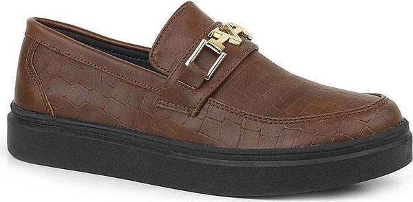 Rakerplus Taba Tokalı Loafer Çocuk Klasik Ayakkabı - Image 1