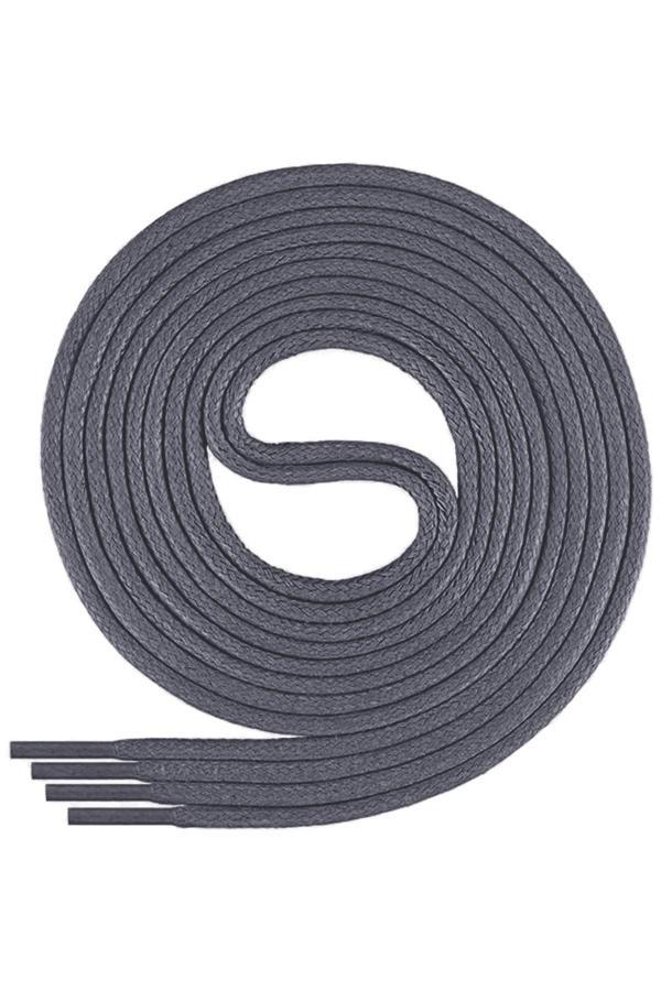 110 Cm 4 MM Koyu Gri Yuvarlak 1 Çift Ayakkabı Bağcığı - Image 1