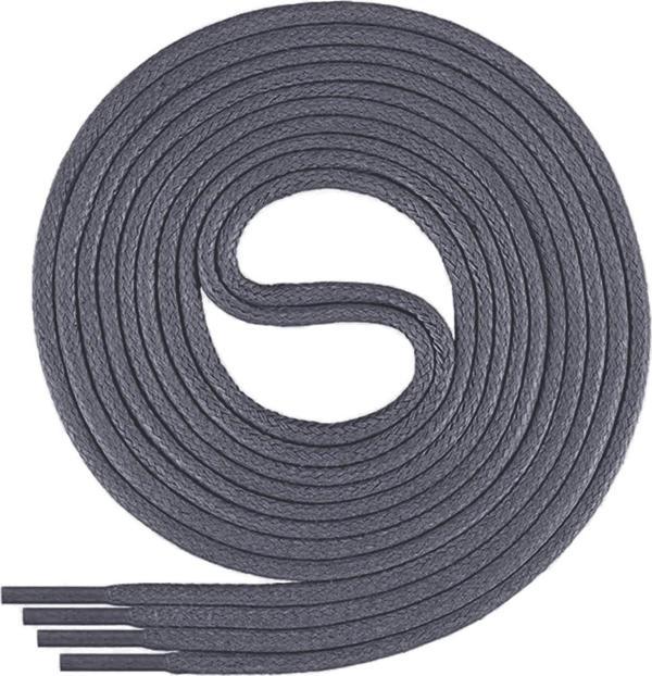 110 Cm 4 MM Koyu Gri Yuvarlak 1 Çift Ayakkabı Bağcığı - Image 1