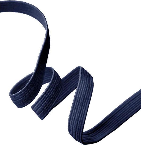 Lacivert 20 mm 5 mt Dayanıklı Sert Yassı Elastik Şerit Lastik - Image 1
