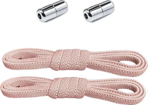 Ayarlanabilir 1 Çift Pudra Vidalı Kapsül Uçlu 6 MM Lastik Pratik Bağcık - Image 1