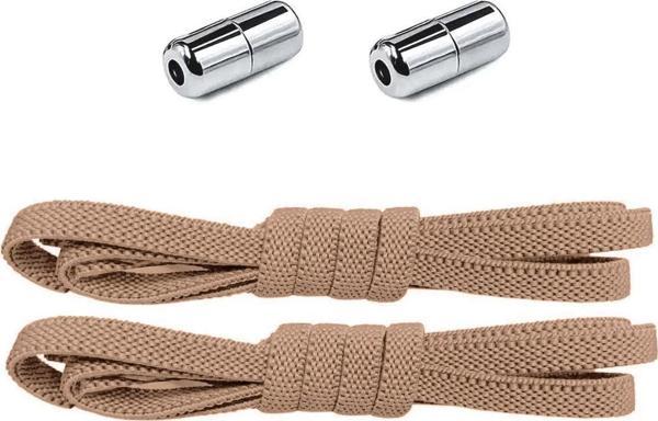 Ayarlanabilir 1 Çift Vizon Vidalı Kapsül Uçlu 6 MM Lastik Pratik Bağcık - Image 1