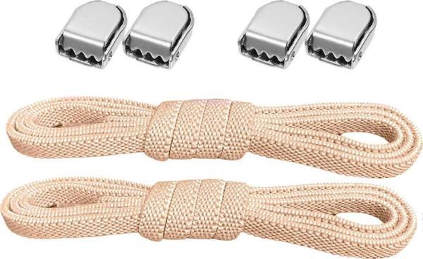 Akıllı Kilitli Ayarlanabilir Pudra 6 MM Lastik Pratik Bağcık 1 Çift - Image 1