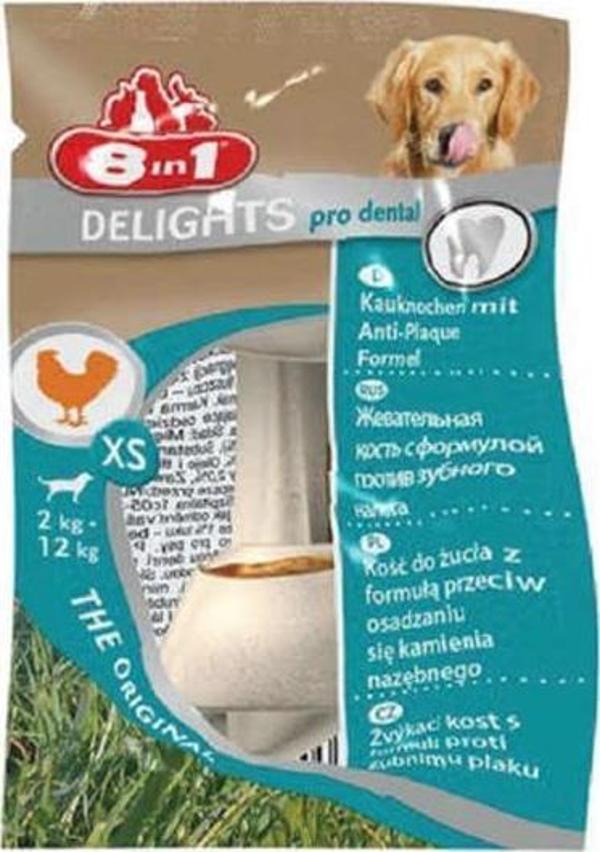 8in1 Delights XS Dental Köpek Eğitim Ödülü 1 ADET - Image 1