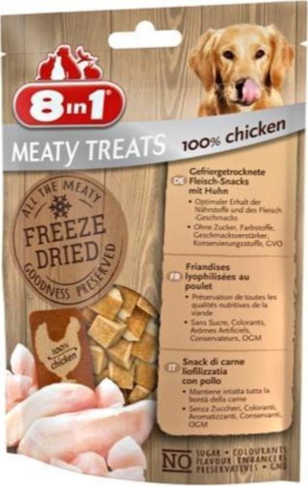 8in1 Feeze Dried Chicken Köpek Ödülü 50gr - Image 1