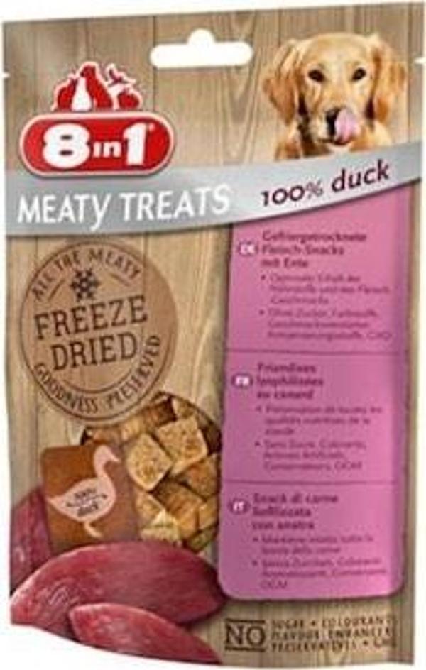 8in1 Feeze Dried Duck Köpek Ödülü 50gr - Image 1