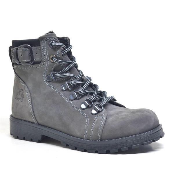 Rakerplus Griffon Hakiki Deri Fermuarlı Kışlık Unisex Çocuk Bot - Image 1