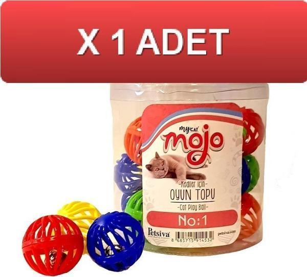 Mojo kediler için zilli oyun topu No:1 TEK TOP - Image 1